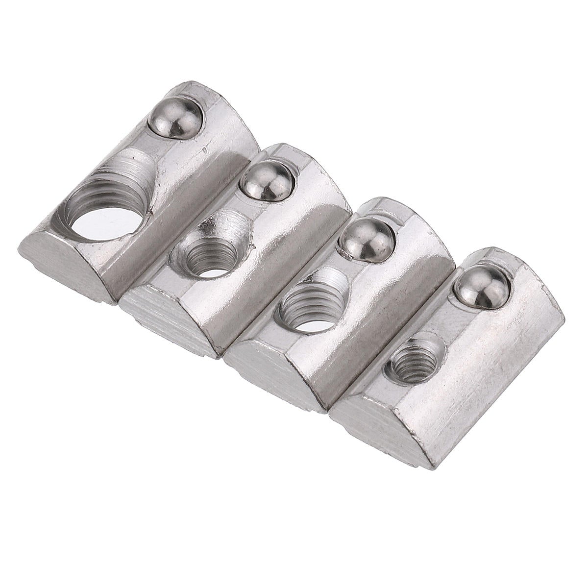 50pcs 40 Series T Slot Elastic Nut Round Roll Spring Nut for 40 Series Aluminum Profile
