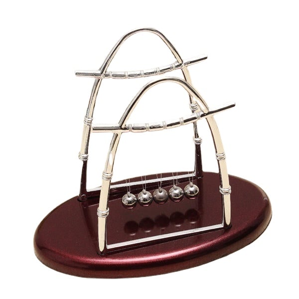 Arc-shaped Newton's Cradle Balance Ball Science Puzzle Fun Desk Toy
