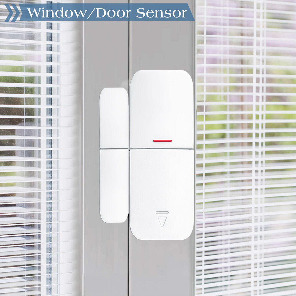 Wireless WIFI Gateway Host & Siren 2 in 1 Wifi Smart Security Alarm System Door Sensor PIR Motion Sensor APP Control,433MHz
