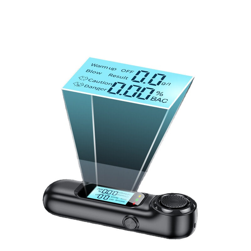 Alcohol Tester High Precision Non-Contact Breathalyzer LCD Digital Display USB Rechargeable Drunk Driving Analyzer