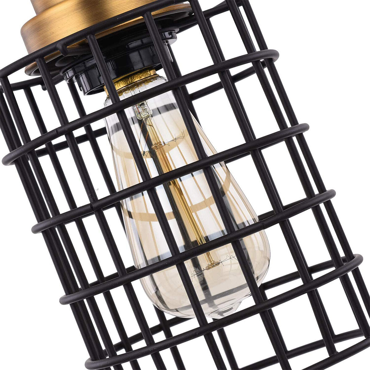 Plug-in Iron Pendant Light Ceiling Lamp Hallway Bar Restaurant Corridor Fixture Chandelier Decor