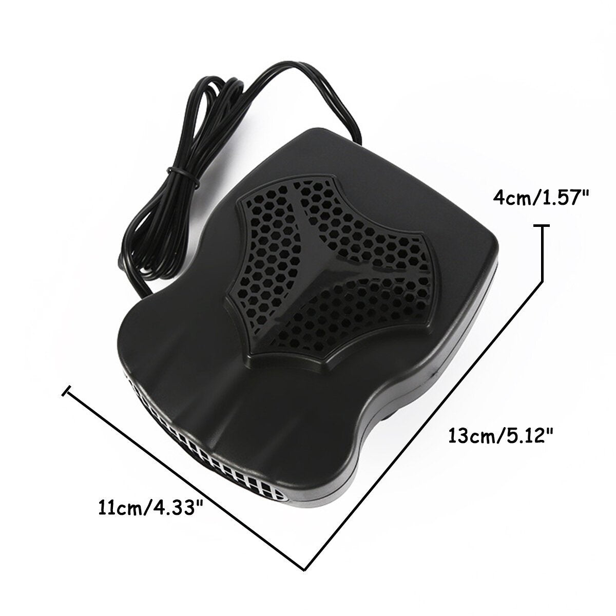 150W Car Heater Cooling Fan Defroster Demister 360 Rotation Detachable Base