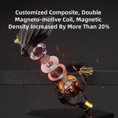 Dynamic In-Ear Earphones Monitor Metal Wired Earphone ENC Noise Cancelling Sport Music Headphones with Detachable Cable