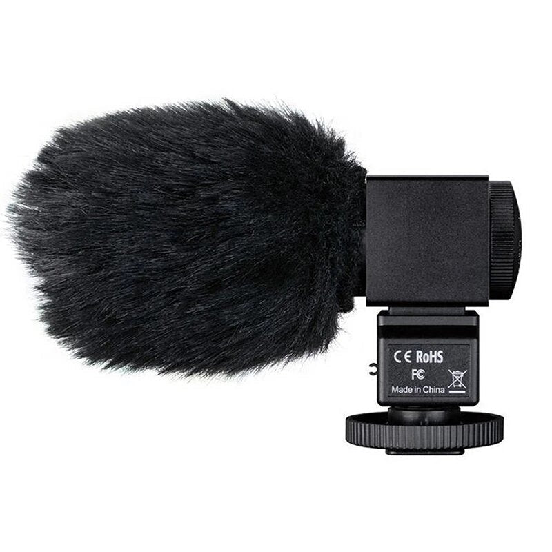 Photography Interview Microphone Condenser Camera Recording MIC with 3.5mm Output for Nikon DSLR