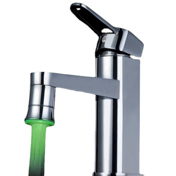 LED Full Brass Temperature Control Spontaneous Light Faucet Tap