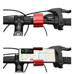 Hidden Ring Bike Phone Holder Universal 60-90mm Width Phone Mount Clip Navigation Bracket Outdoor Bicycle Cycling