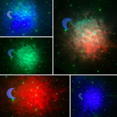 Sky Projector Bluetooth Music Speaker LED Night Light Projector Galaxy Nebula Ocean Star Projector Moon Night Lamp