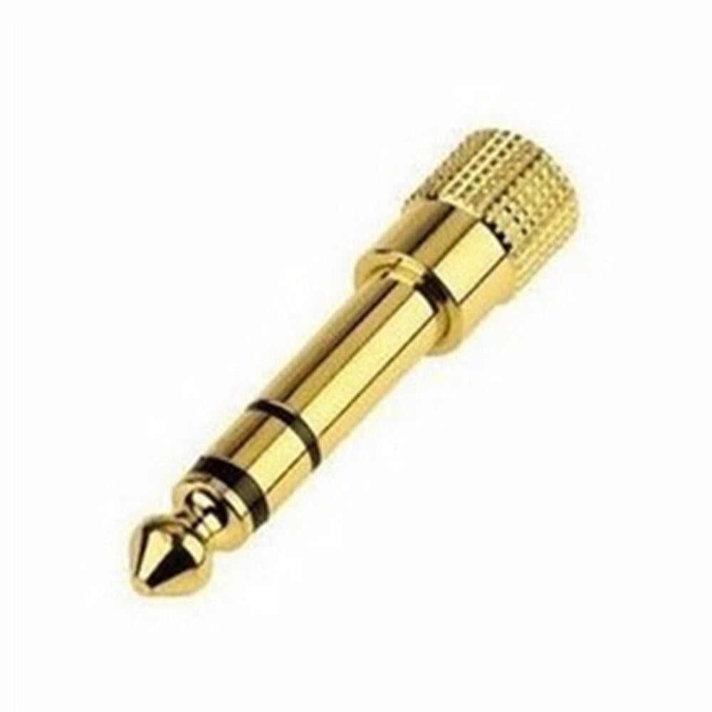 6.5mm Male to 3.5mm Female Audio Jack Adapter 6.5 3.5 Plug Converter Headset Microphone Guitar Recording Connector
