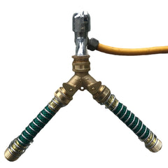 3/4'' Brass Coil Spring Hose Tube Threaded Garden Faucet Spring Coupling Adapter Hose Protector Irrigation Tap Connector Extension Pipes Fittings