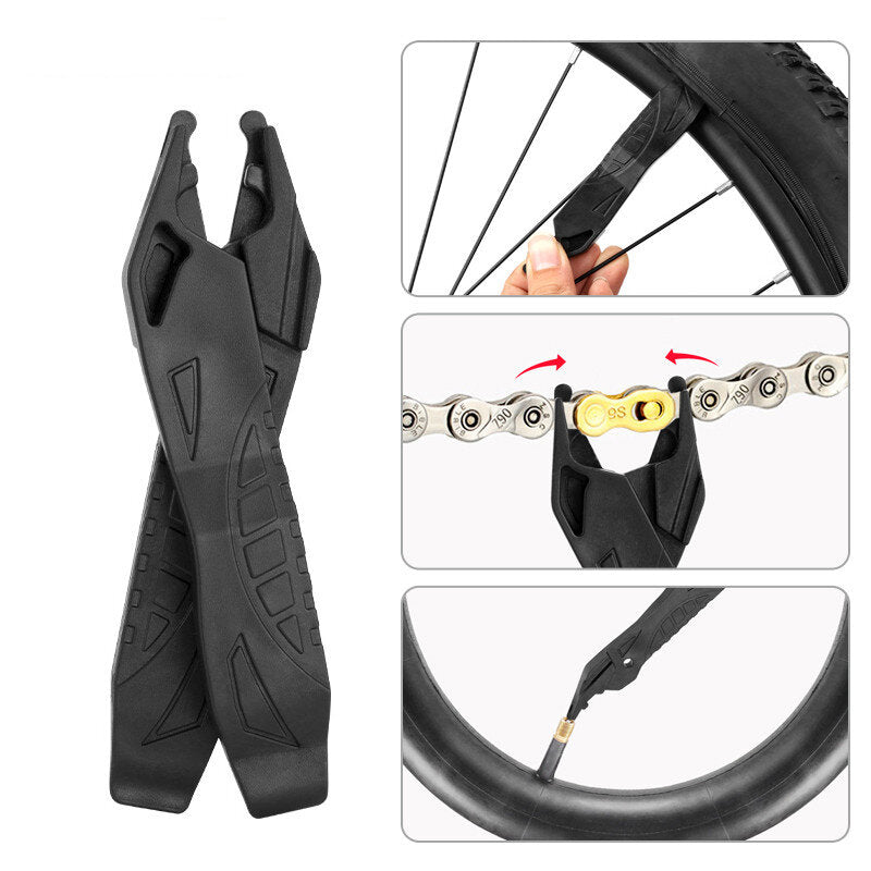 Multifunctional Tire Prying Rod Link Chain Plier Pry Bar Vent Tip Chain Hook Bike Repair Tools Outdoor Cycling