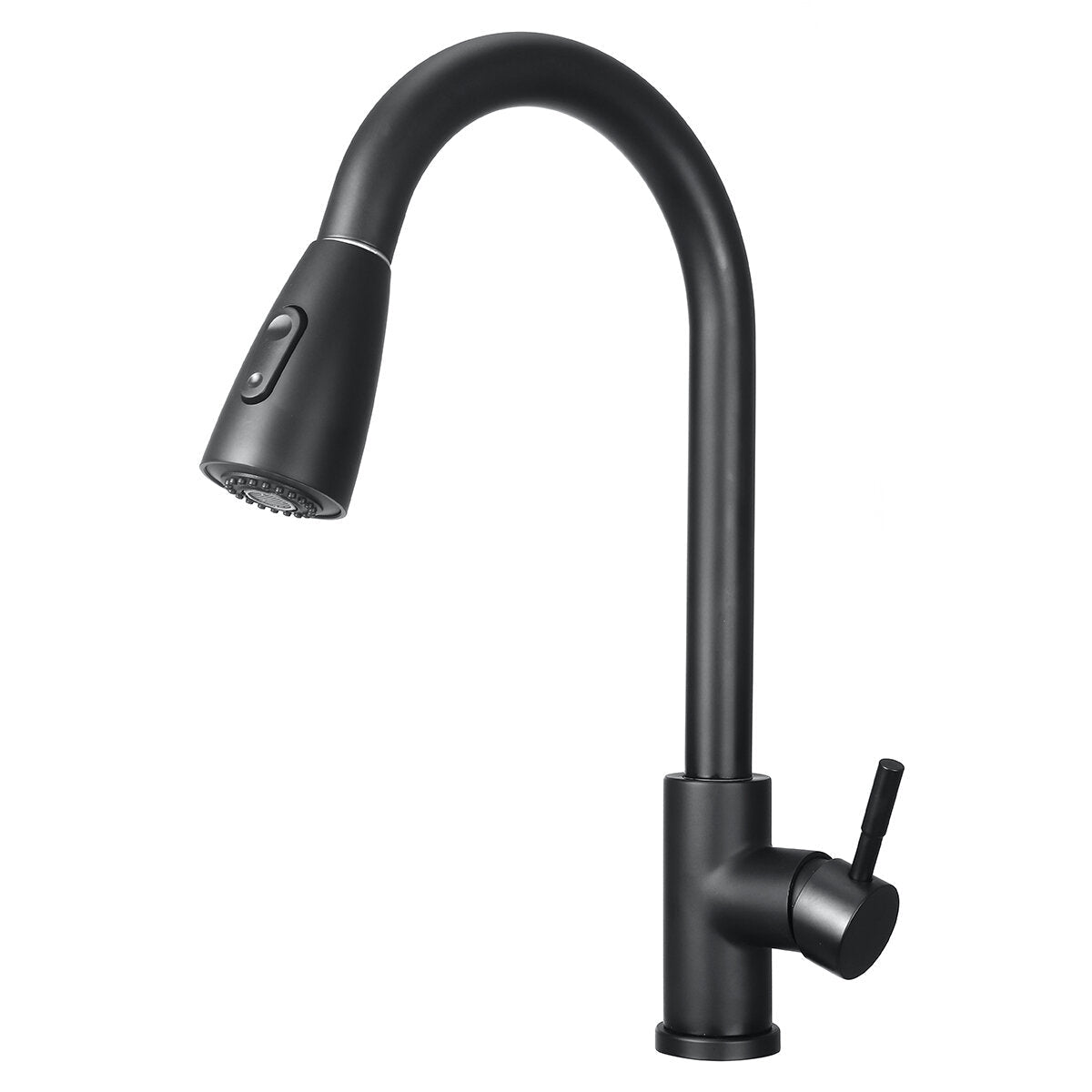 Stainless Steel Kitchen Sink Faucet with Pull Out Sprayer High-Arc Single Handle