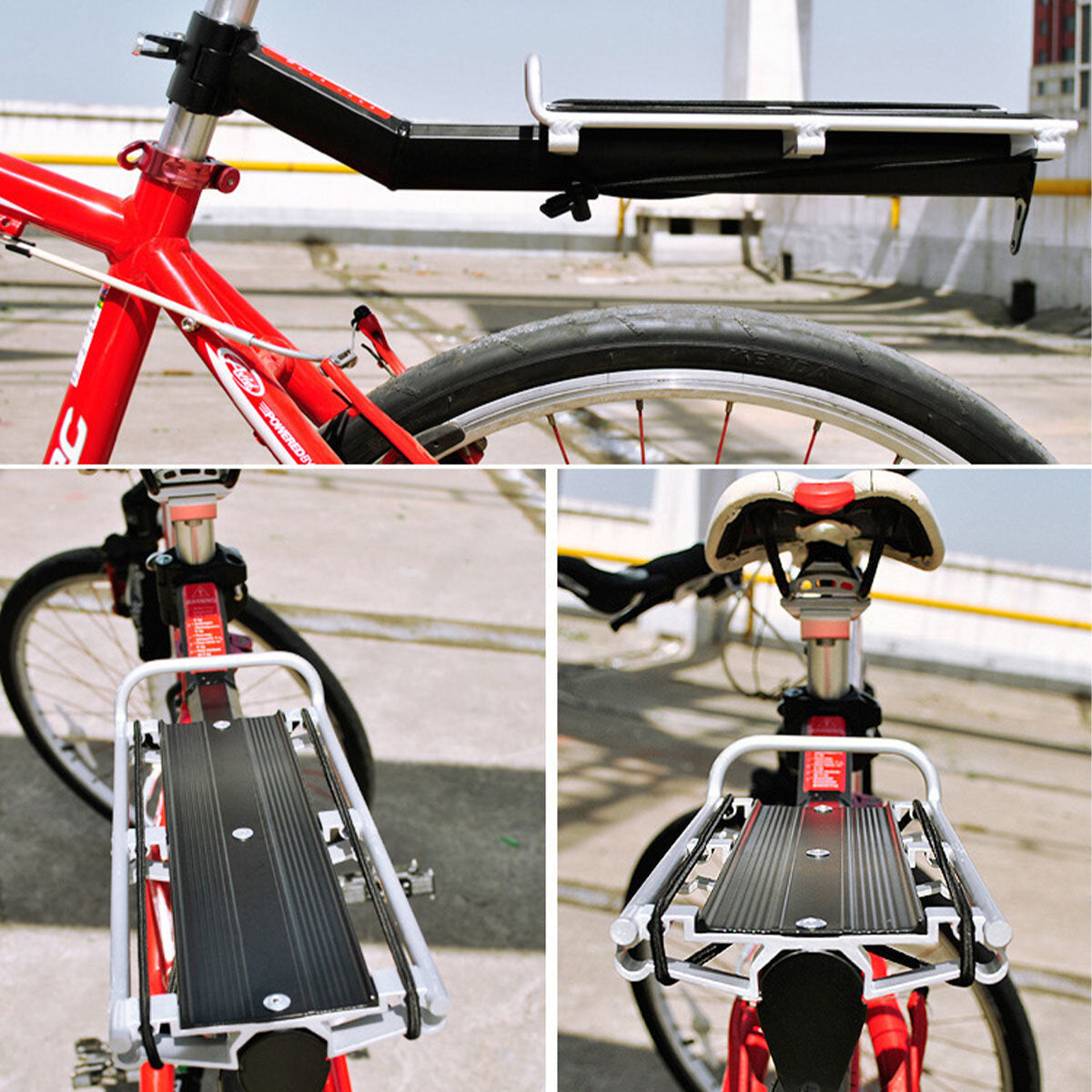9KG Aluminum Alloy Bike Seat Rear Rack Mount Pannier Bicycle Post Bike Luggage Carrier