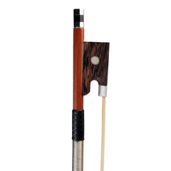 4/4 Violin Bow Rosewood Bowstick Ebony Frog Sheep Leather Wrap with Mongolia Horse Hair Strings Accessories