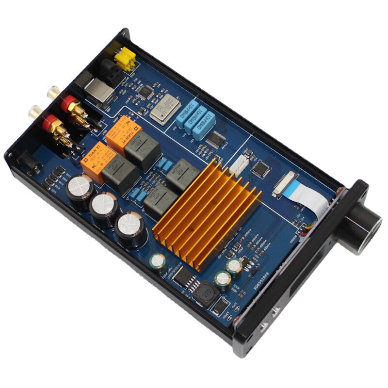 2.0 Optical Fiber Coaxial USB Digital Machine STA326 OLED Power Amplifier 50W+50W