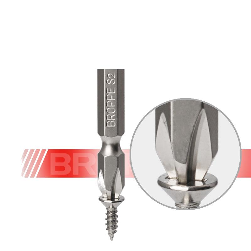 Magnetic Phillips Screwdriver Bit Set with Removable Magnetizer Ring PH2 Electric Screwdriver 1/4 Inch Hex Shank