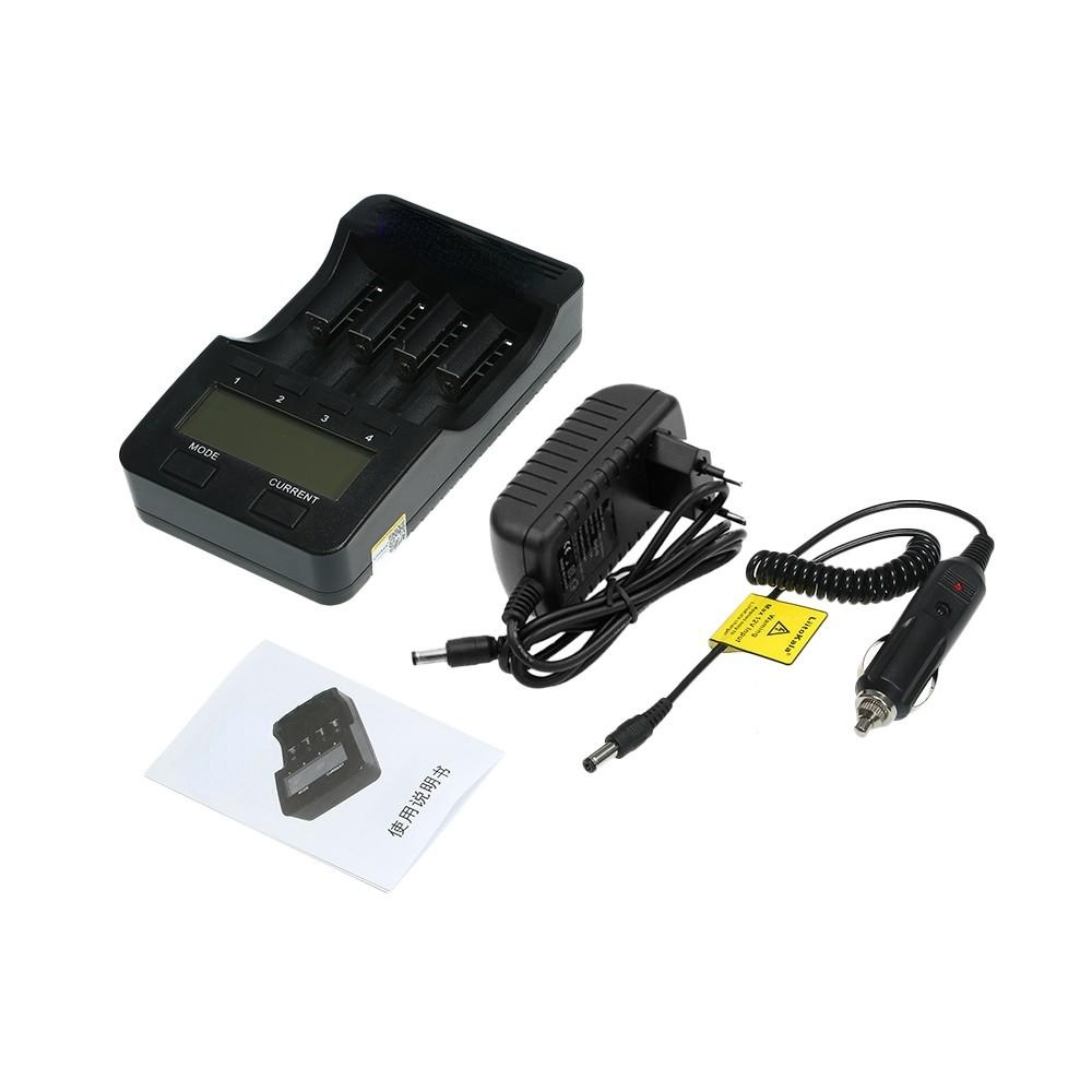 4 Slots Smart Intelligent Battery Charger Kit