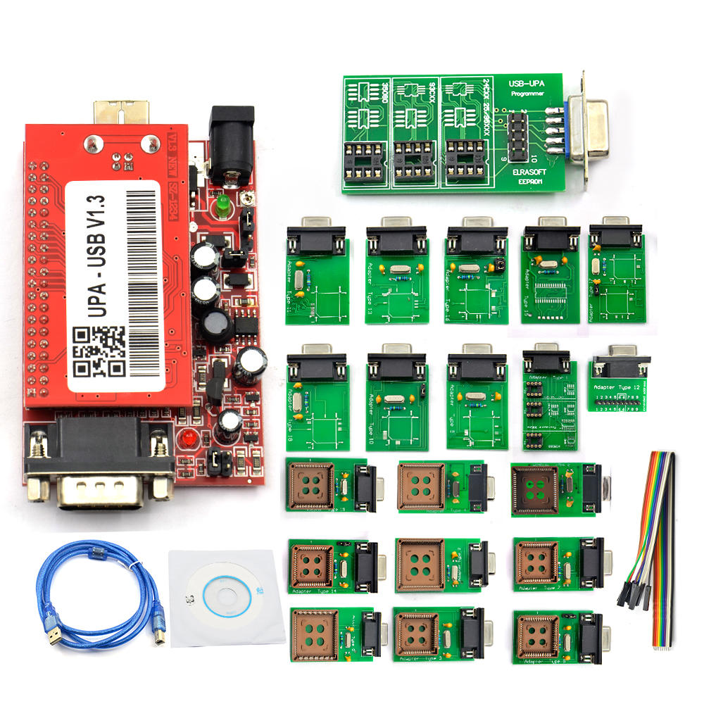 Car UPA USB ECU Programmer Diagnostic Tool V1.3 With Full Adapter