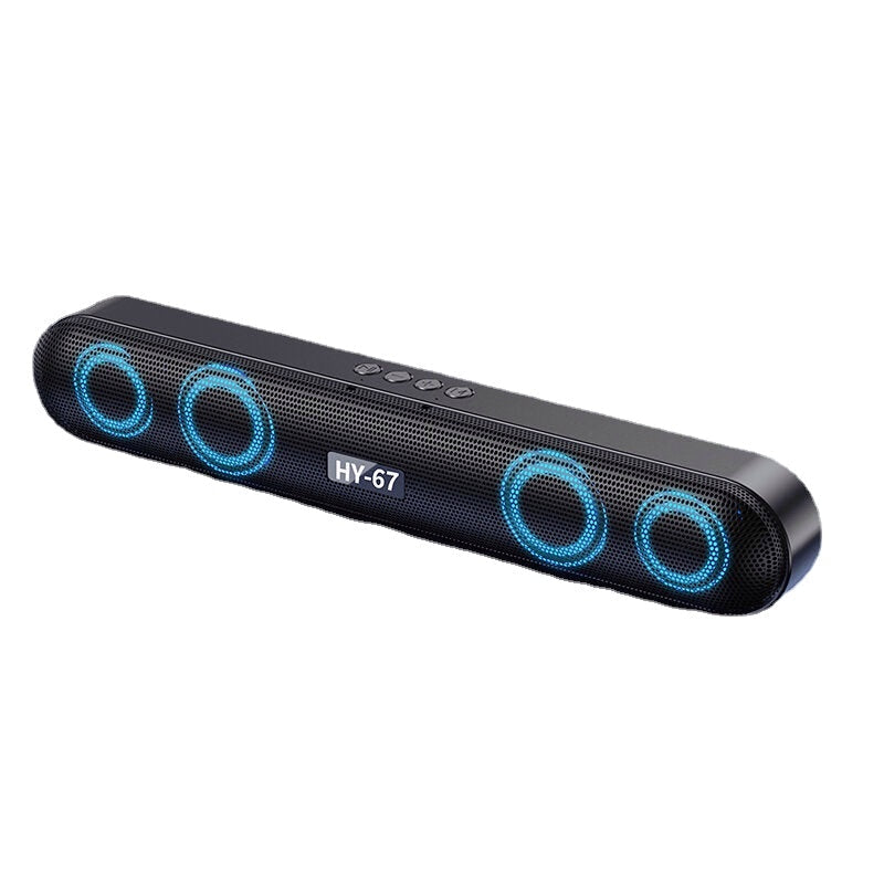 Colorful Light Soundbar Wireless Bluetooth 5.0 Double Trumpet 360Surround Sound MP3 U Disk SD Card Music Player
