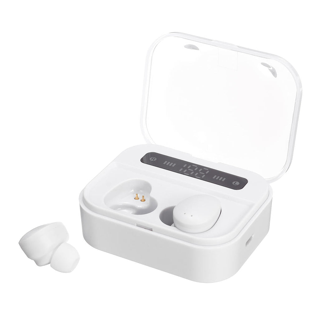 TWS Wireless Bluetooth 5.0 Earphone LED Display 2200mAh Power Bank IPX7 Waterproof Bilateral Call Headphone