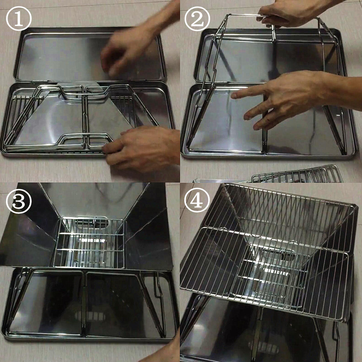 31x31x22cm Folding BBQ Barbecue Grill Portable Outdoor Home BBQ Tools Easy Installation