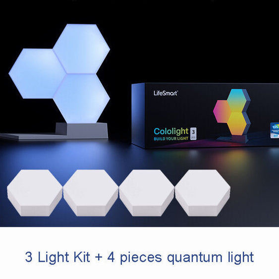Colo-light LED Quantum Light Smart Geometry Assembling DIY Lamp WiFi Work with Google Assistant Alexa Cololight APP Smart Control
