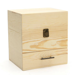 Wooden Three-layer Essential Oil Storage Box Sundries Case Container Protector