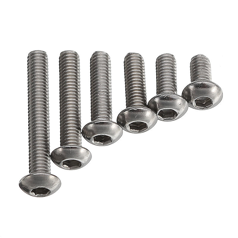 M3SH2 M3 Stainless Steel Hex Socket Button Head Cap Screw Bolts Nuts Assortment 240pcs