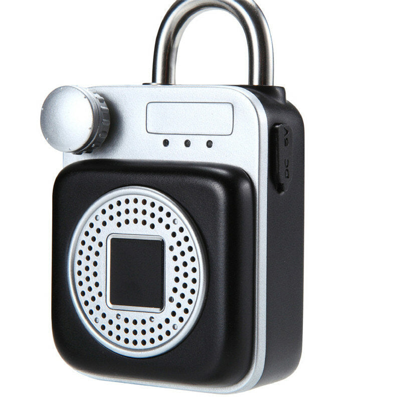 Mini Backpack Shape Bluetooth Speaker Smart Lock USB Charging APP/Fingerprint Unlock Padlock