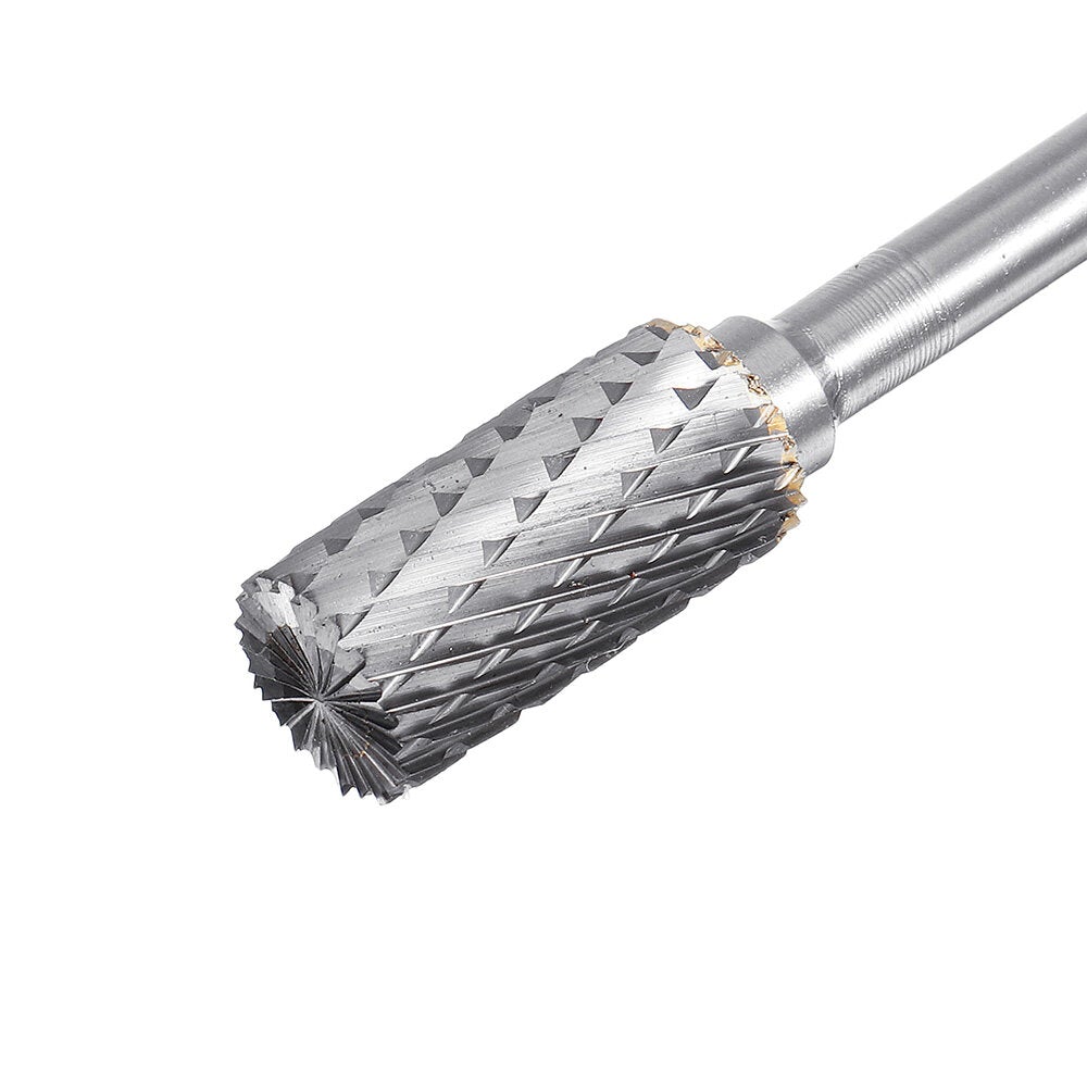5pcs 6x12mm Double Lines Rotary File Burr Tungsten Carbide Rotary Cutter Files for Rotary Drill