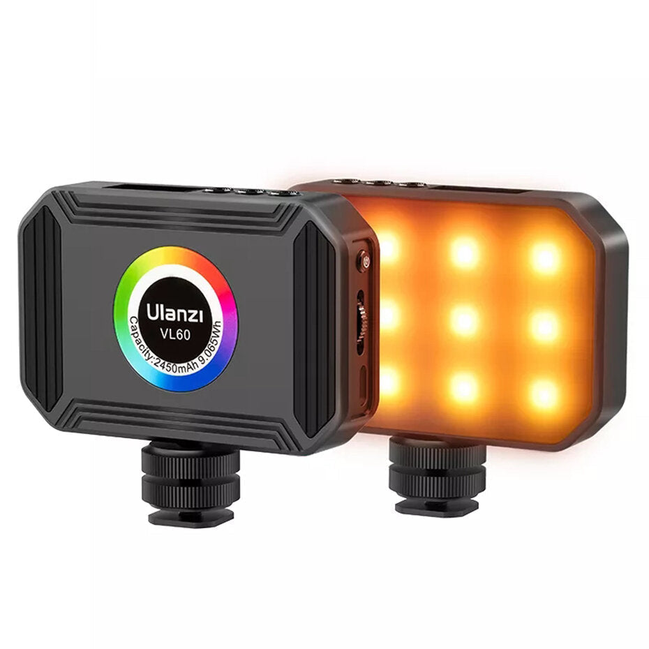 LED Video Light With Magnetic 2450mAh 2500K-9000K Vlog Fill Lamp Video Light For DSLR SLR Camera Youtube Vlog Photography Studio