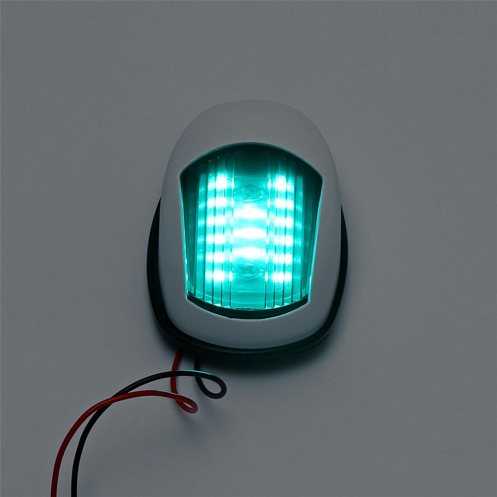 Pair LED White 12V Marine Boat Yacht Starboard Port Bow Navigation Signal Lights Lamps