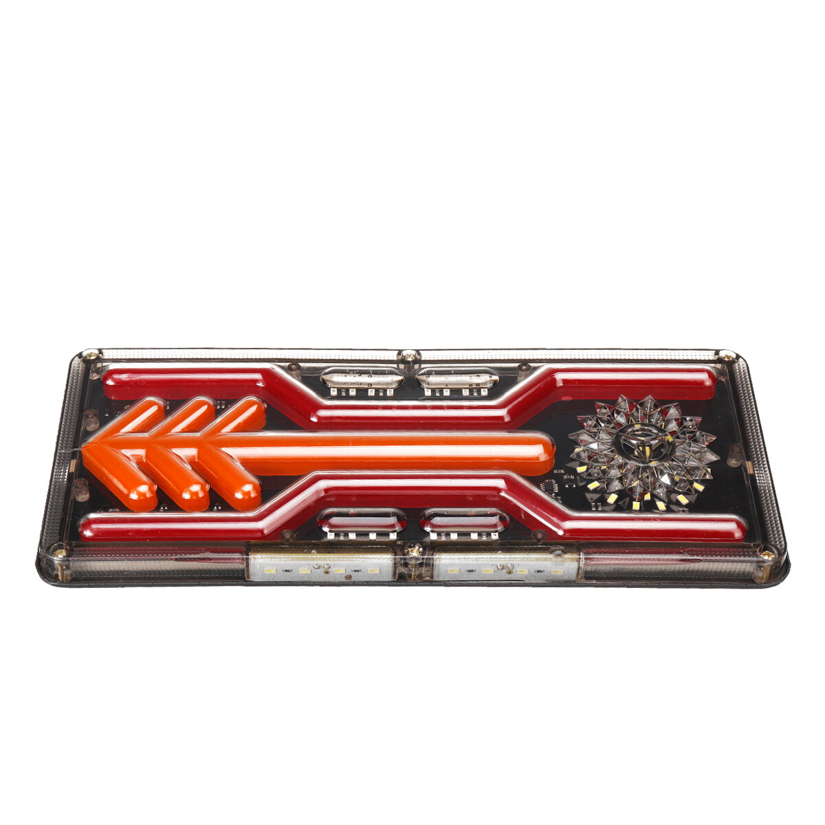 Pair 24V LED Reverse Brake Dynamic Tail Turn Signal Rear Light For Truck Trailer Lorry Tractor
