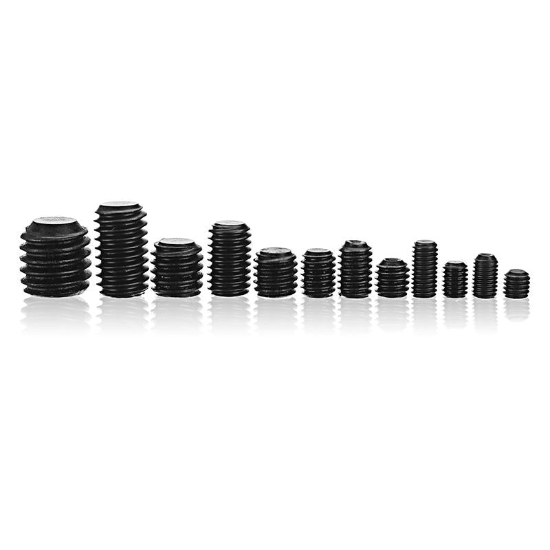 240Pcs M3-M8 Grub Screw Carbon Steel Hex Socket Allen Head Set Screw