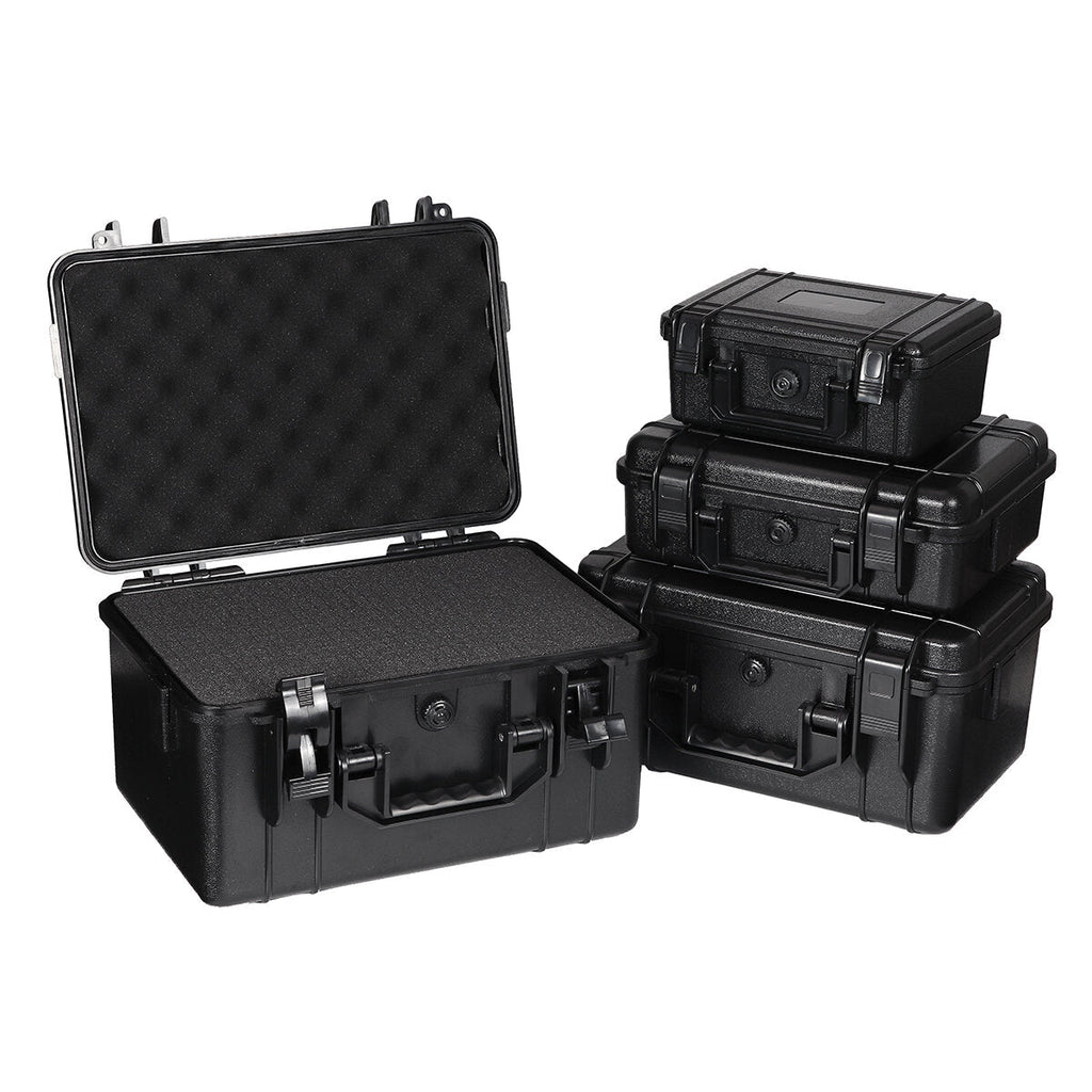 ABS Plastic Sealed Waterproof Storage Case Foam Impact -Resistant Hiking Portable Tool Box Dry Box