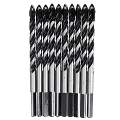 10pcs 6mm 8mm Hole Saw Cutter Triangle Twist Drill Bit Concrete Glass Ceramics Tile Marble Drill Bit
