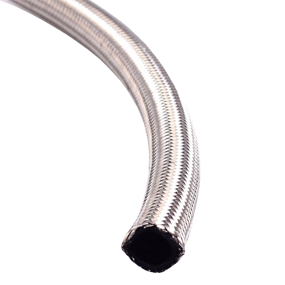10 Feet 1000 PSI AN8 Nylon And Stainless Steel Braided Gas Line Hose