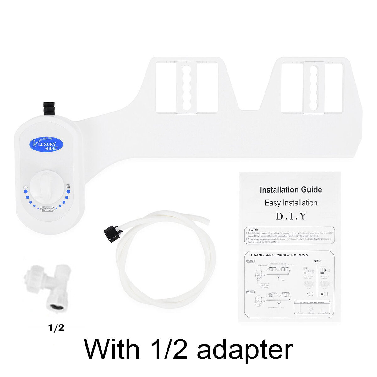 15/16 3/8 1/2 Inch Non-Electric Bidet Attachment Fresh Water Sprayer Mechanical Toilet Seat Nozzle