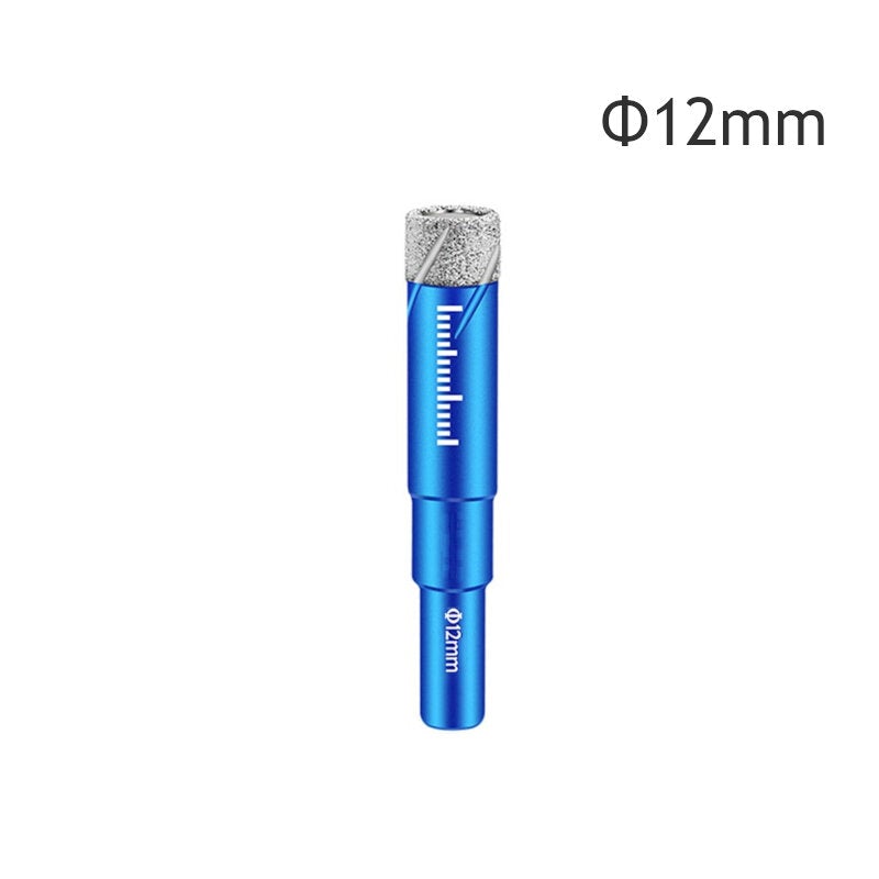 5Pcs 6-16mm Durable Diamond Coated Core Drill Bit Dry Drilling For Glass Marble Granite Quartz Porcelain Ceramics