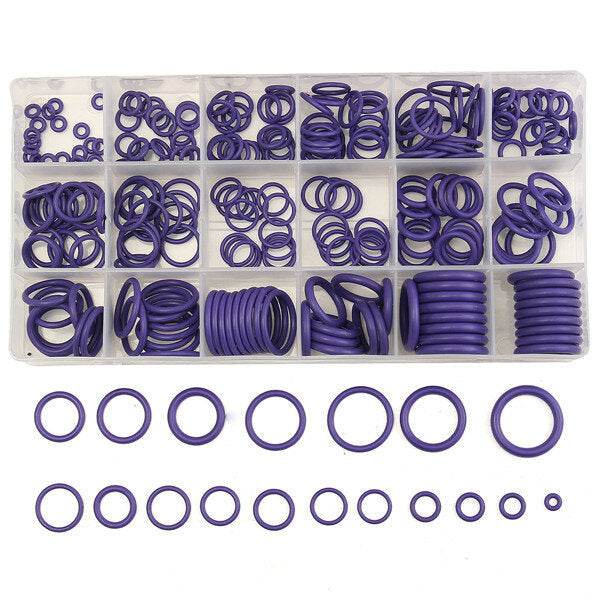 R22/R134a Air Conditioning O-Ring Rubber Ring Waterproof Washer 270Pcs