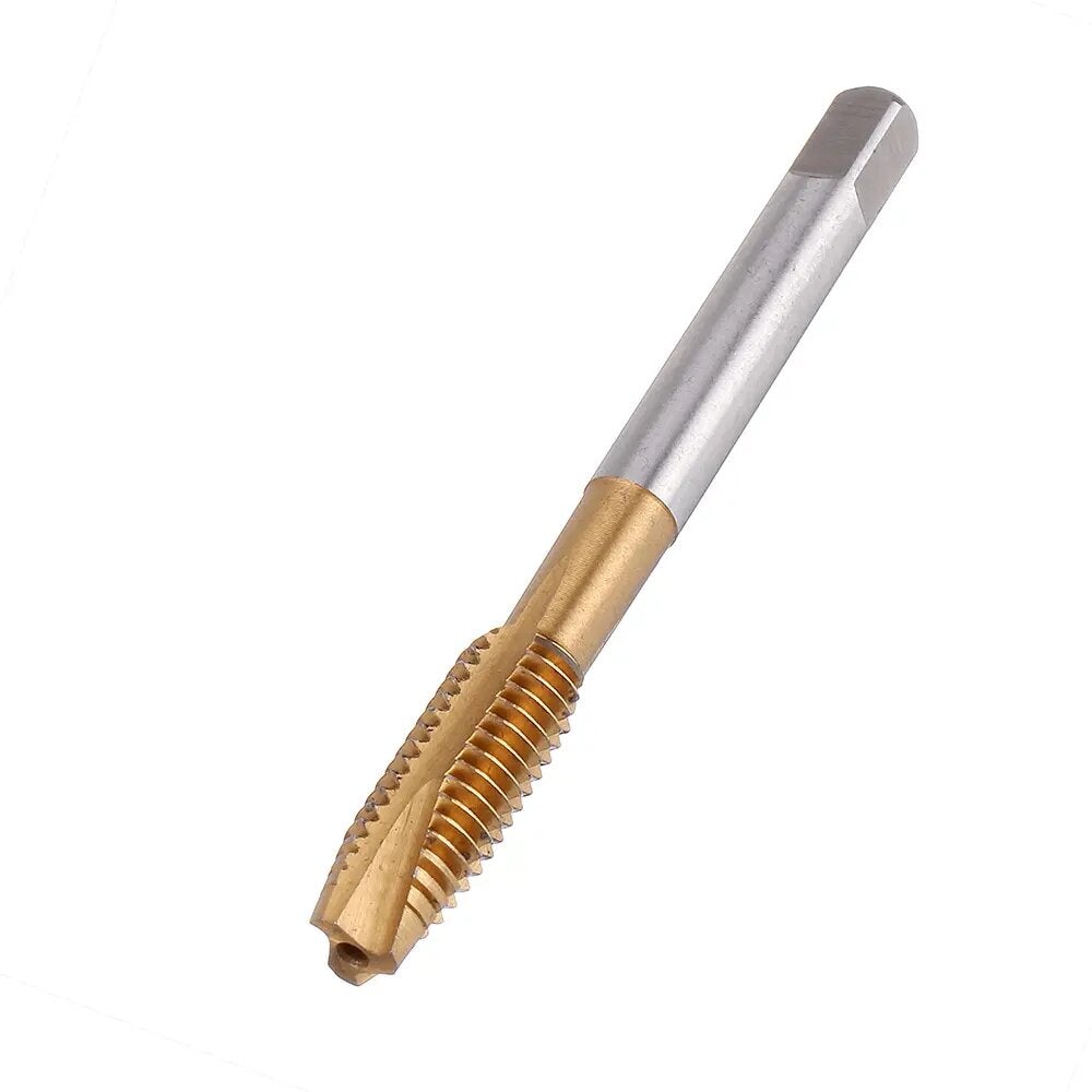 Titanium Coated Hand Tap HSS Metric Straight Flute Thread Screw Tap