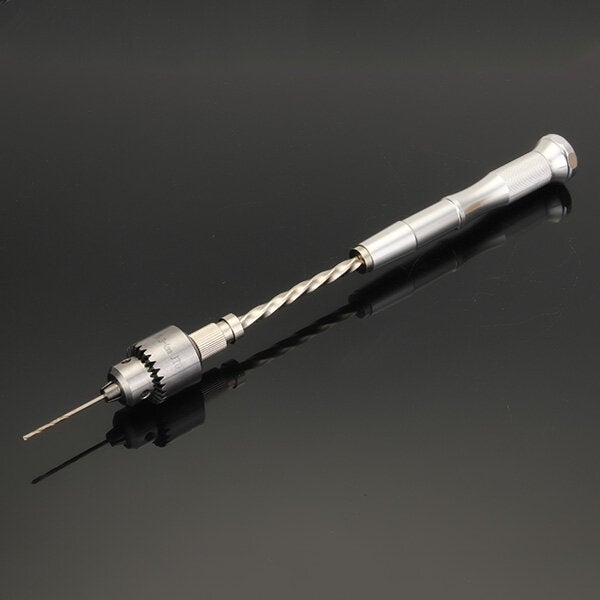 Semi-automatic Mini Hand Drill with 10 Twist Drills 0.3-4.0mm Reamer Pinhole Hand Drill