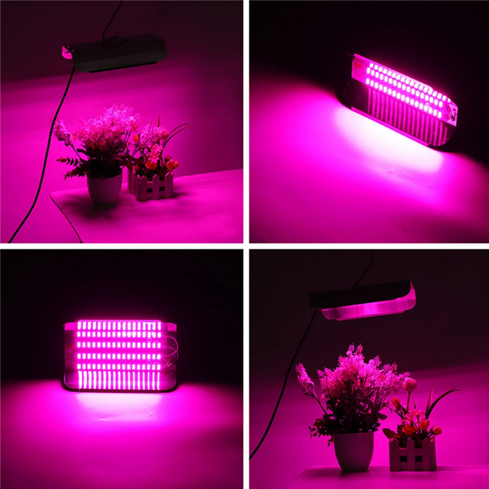 Full Spectrum 50W 100W LED Plant Grow Light Hydroponic Veg Flower Iodine Lamp AC220V