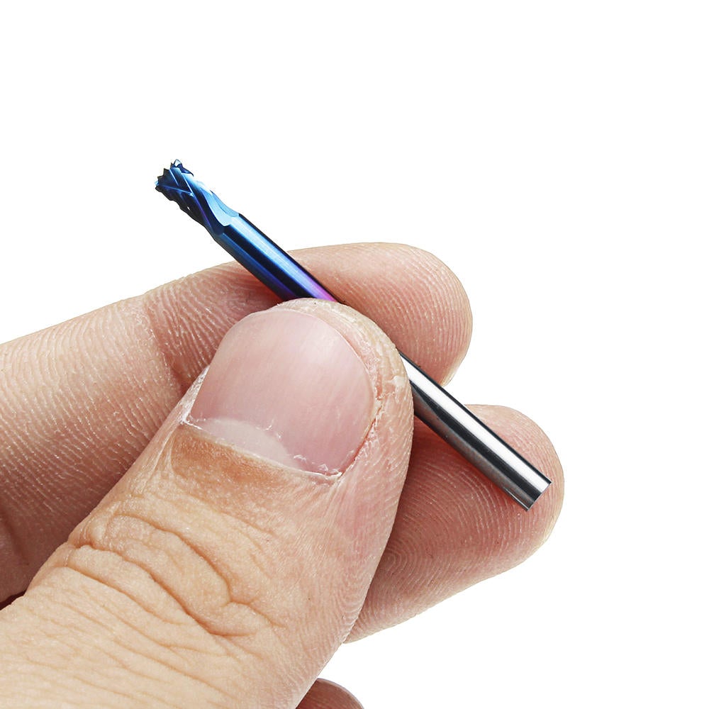 20pcs 3x3mm NACO Blue Coating Burrs Rotary File Tungsten Carbide Router Rasps