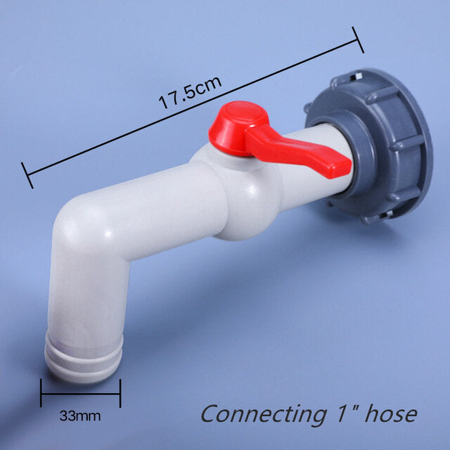 Plastic Tank Adapter Garden Hose Faucet Connector Water Replacement Fitting 1/2" 3/4" 1" Style B