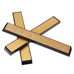 3Pcs Titanium Coated Diamond Knife Sharpener 80 600 1000 Grit Angle Sharpening Stone Whetstone Bar with Base