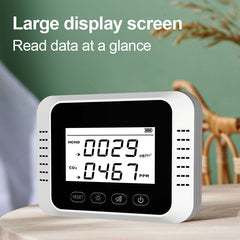 Smart Detector LED Dispaly CO2 Measuring Device Air Quality Monitor Carbon Dioxide Alarm Sensor