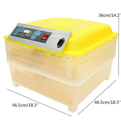 Fully Autoxic Digital Egg Incubator 96 Eggs Poultry Duck Hatcher