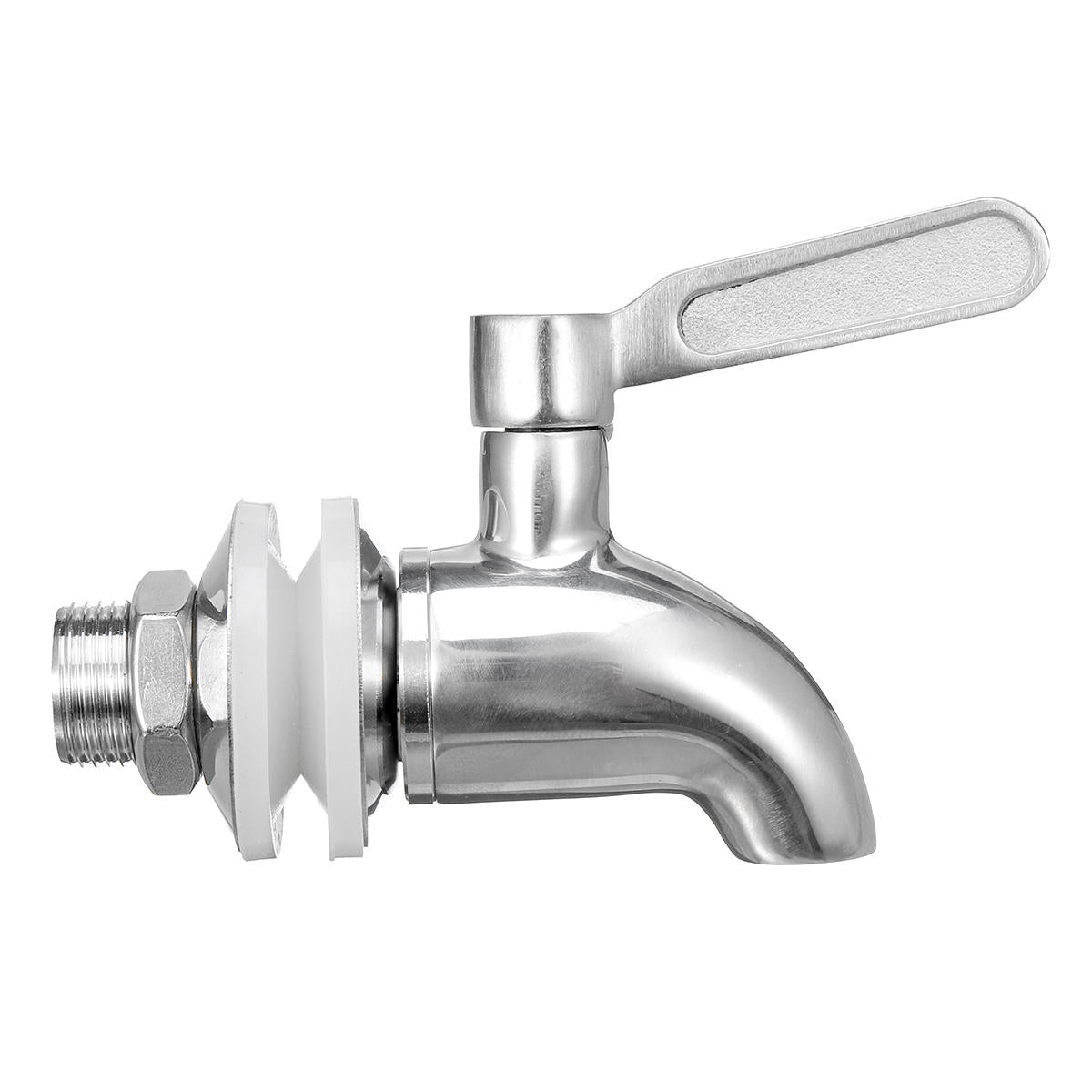 Silver Stainless Steel Faucet Barrel Tap For Drink Beverage Juice Water Coffee With The Switch