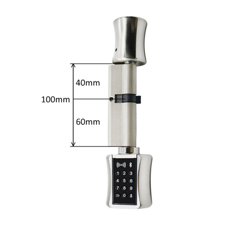 Smart Cylinder Lock Keyless Electronic Door Lock Digital Fingerprint Keypad Code Lock For Home Hotel Apartment