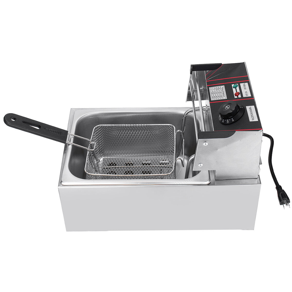Electric Deep Fryer Kitchen Frying Chip Cooker Basket 6L 2.5KW